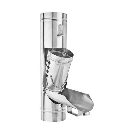 GRÖMO® Zink Laubfänger ø76 mit herausnehmbarem Laubkorb, 62794