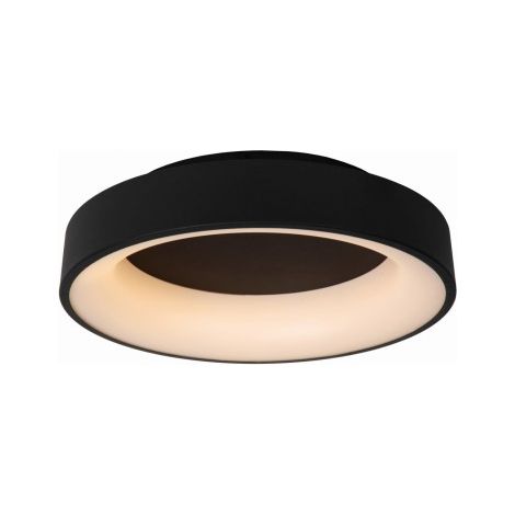 Plafoniera LED Lucide Mirage tonda 45cm nera 33W 2700K