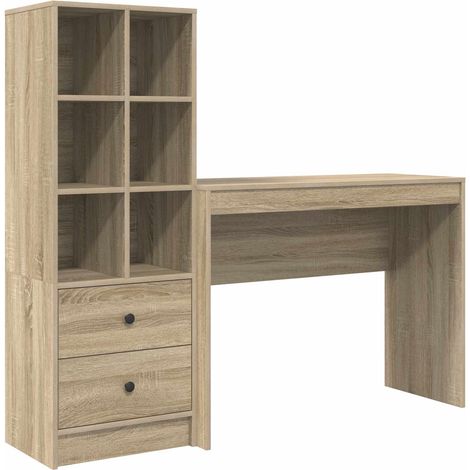 Maison Exclusive - Schreibtisch mit Schubladen mit Regal 2 pcs So