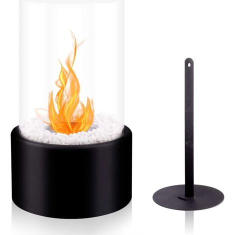 Cheminée Portable de Table au Bioéthanol, Cercle en Croix Cheminee Ethanol (1/5)