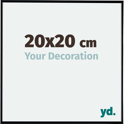 yd. - Cadre photo 20x20 - Noir Brillant - Plastique - Evry (1/5)