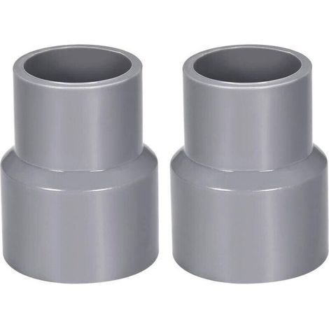 40mm X 32mm Réducteur Tuyau PVC Raccord Couplage Hub DWV Gris 2Pcs-Karteo (1/4)