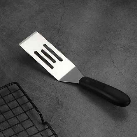 Spatule à crêpes Jianbing (crêpes chinoises), spatule pour crêpes poêlées, spatule à steak teppanyaki, petite spatule ajourée pour la cuisine japonaise, ustensiles de cuisine (1/5)