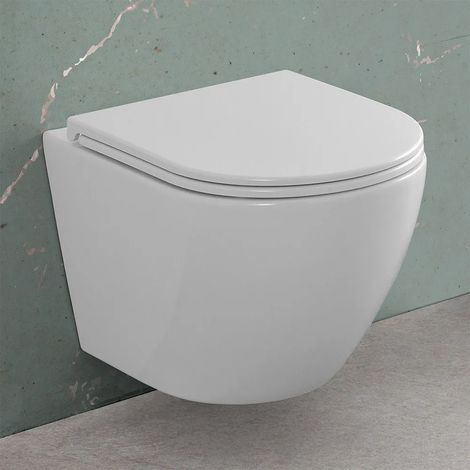 Wc sospeso con scarico a vortice e copriwc soft-close Tao (1/5)