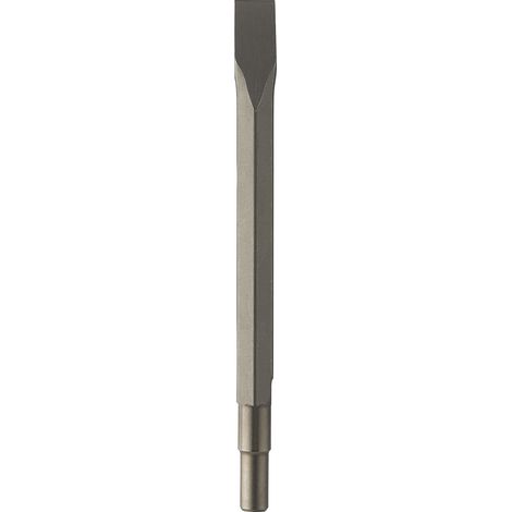 Burin hexagonal 19mm avec extrémité cylindrique - 320 Larg. 24 Long. Totale 400