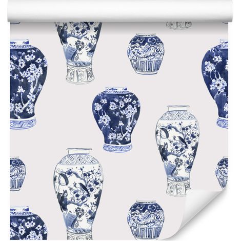 Carta da parati in ceramica asiatica per soggiorno e camera da letto 50x1000 cm (1/5)
