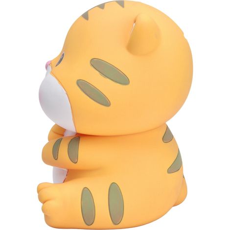 Tirelire cochon tigre mignonne pour enfants : pièces écologiques, épurées et peintes à la main aux couleurs vives (1/5)