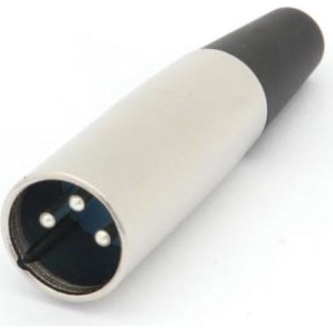 FICHE XLR MALE NICKELEE 3 BROCHES CA097 RI956