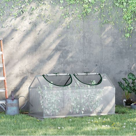 Mini serra da giardino con finestre 120x60x60 cm OKMYHOME (1/4)