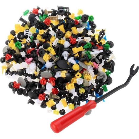 Assortiment de rivets de fixation pour panneau de porte de voiture - 50 pièces/10 pièces/20 pièces en nylon (1/5)