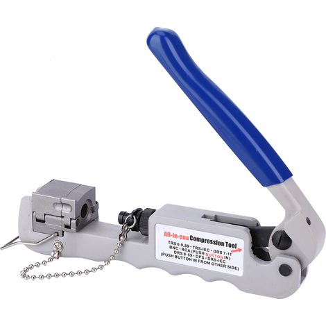 Nouvelle pince à sertir mécanique multifonctionnelle pour bornes TRS, DRS, RCA, BNC et IEC (1/5)