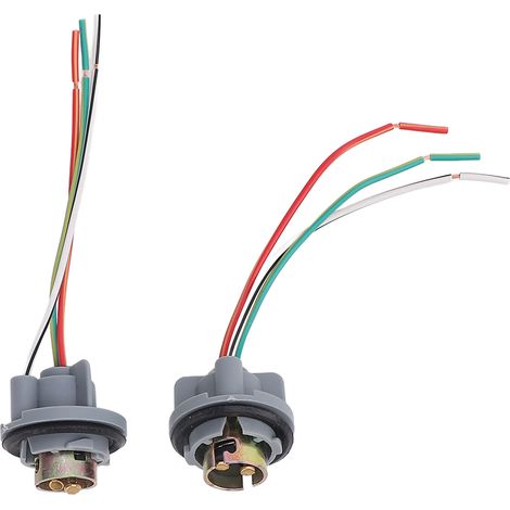 Ortviai Support de douille pour feu arrière 1157 étanche – Lot de 2, compatible LED, caoutchouc et cuivre (1/5)