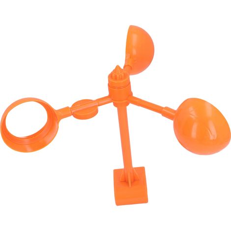 Effaroucheur oiseaux rotatif réfléchissant anti-volatiles extérieur éolien visuel jardin toit verger poteau ABS fer 400mm base mât réflecteur 2 accessoires (1/5)