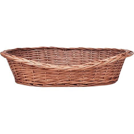 vidaXL Cesto/Cuccia per Cani in Vimini Naturale 69 cm