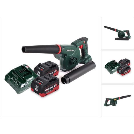 Metabo AG 18 Akku Gebläse 18 V + 2x Akku 10,0 Ah + Ladegerät