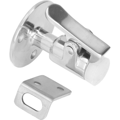 Arrêt de porte en acier inoxydable - Bloqueur anti-vibration pour meubles, camping-cars et bateaux (1/5)
