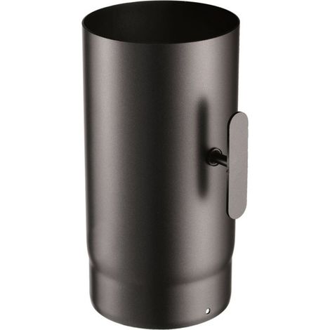 Save tubo con valvola acciaio   12 cm 120 mm lunghezza 30 cm spessore 2 mm (1/2)