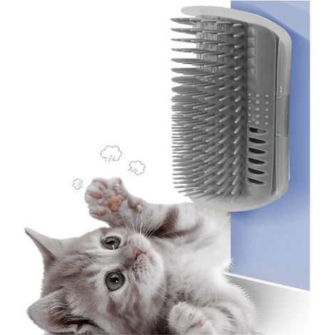 Gray Cats Brush Cat Corner Massage Auto Groomer Combat Brush Cats Face Brush (1/5)