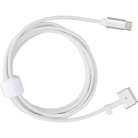 USB-C auf USB-C Stecker auf USB-C Stecker Magnetisches PVC-Kabel für MagSafe 2 65W PD Schnellladung für Tablets (1/5)