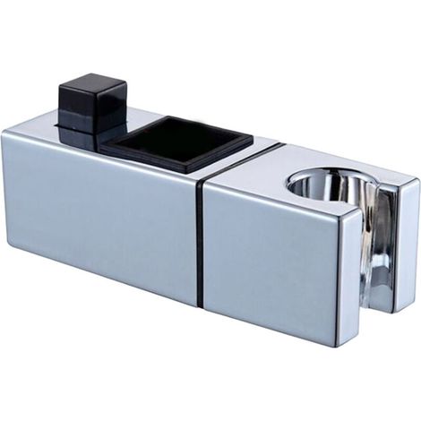 Support de Pommeau de Douche - Tube Carré 22 x 22 mm - Pour Siège de Douche - Accessoire Salle de Bain - 1 Pièce (1/5)