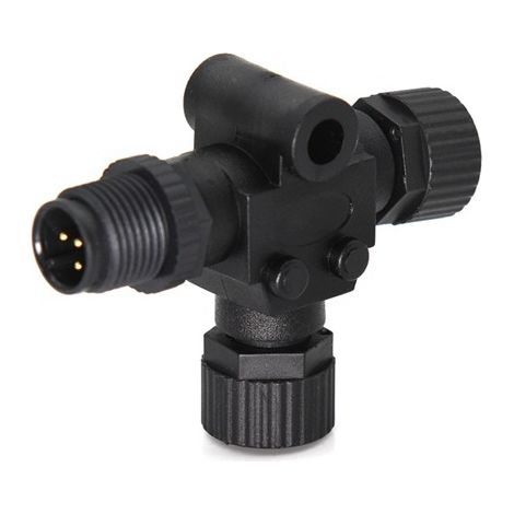 4 NMEA2000 cable connectors, 5-pin plastic marine aviation plug, M12 T-type waterproof connector (1/5)