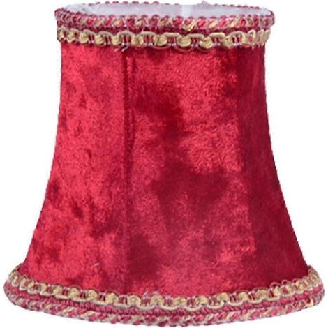 Tissu pour abat-jour, housses d'abat-jour, accessoires pour abat-jour, décoration intérieure, convient aux appliques murales (Grand rouge) (1/5)