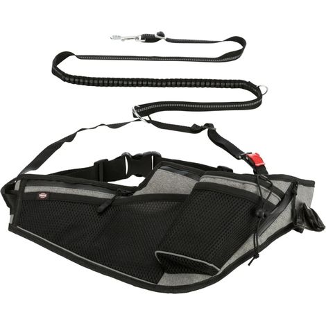 Cintura da jogging 70-130cm x 23cm colore nero/grigio (1/5)