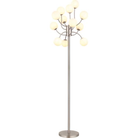 Globo - lámpara de mesa - RIHA - acero - vidrio - Ø 62cm - G9 -