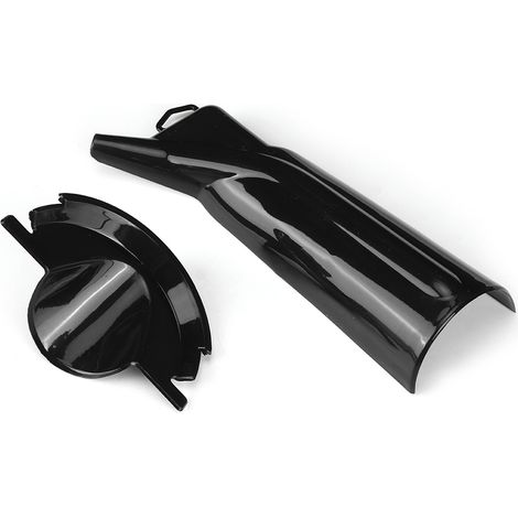 Entonnoir conique en plastique pour filtre à essence/huile, accessoire moto noir (1/5)