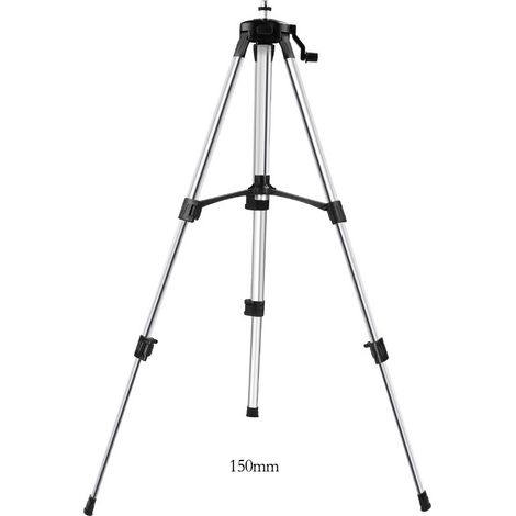 TONCHEAN Niveau laser,Trépied de niveau Laser 1.5M hauteur réglable épaissir le support de trépied en aluminium pour trépied à nivellement automatique (1/4)
