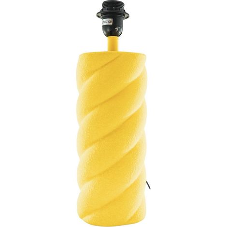 Lampe à Poser en Céramique Jaune Néon Lampe de Table pour Ampoule E27 12 x 12 x 28 cm - PANGIVO (1/5)