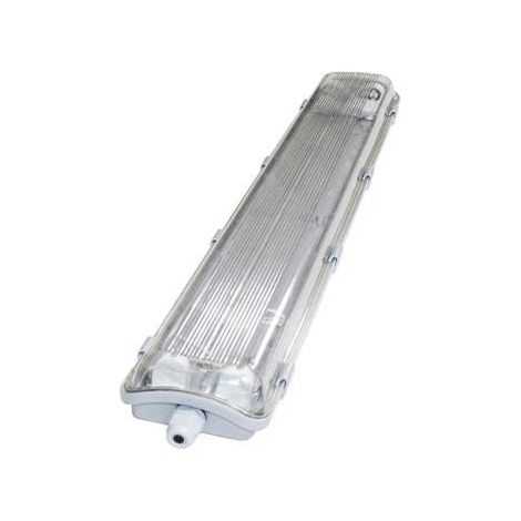 Pantalla estanca EXTRAFINA para 2 tubos LED 600mm