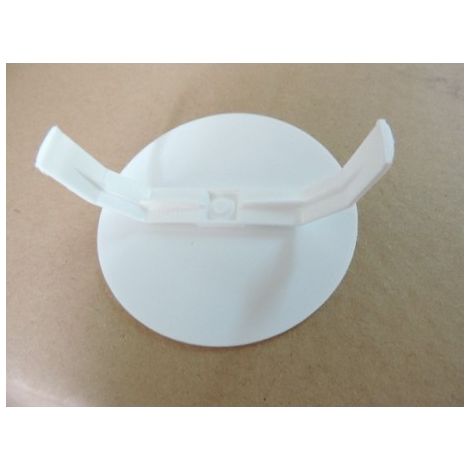 Couvercle de finition blanc Ø 65mm à pattes flexible – Pour boite d'encastrement Ø 60mm max – Tenue au fil incandescent 650°C – Polystyrène – Sib Adr