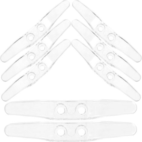 Crochet de Rideau Transparent 8 Cm, Lot de 8 Supports de Cordon pour Stores Enrouleurs, Taquet de Fixation pour Rouleau Vertical, Accessoire Pratique pour Stores et Rideaux (1/5)