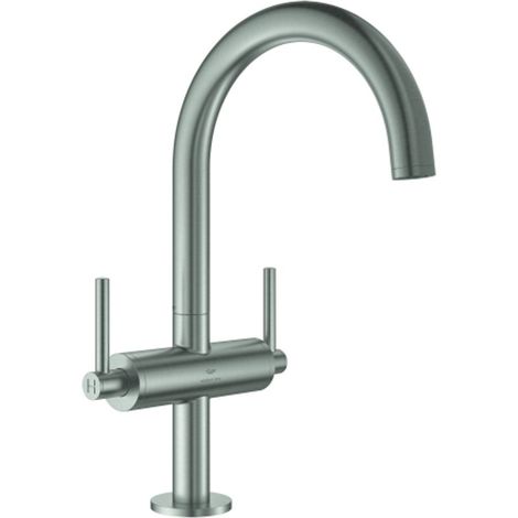 GROHE Grifo de lavabo de un agujero Atrio 21145 DN15 L-Size Maneta supersteel, 21145DC0