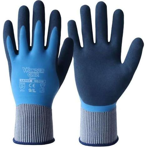 AGE Gants de travail, gants de jardin, gants Fangshuifanghua avec jardinage protecteur, gants enduits pour hommes - 1 paire (1/4)