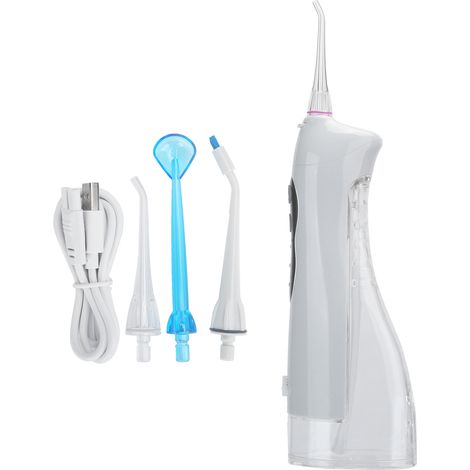 Hydropulseur buccal électrique portable rechargeable USB, nettoyeur dentaire domestique pour soins bucco-dentaires (1/5)