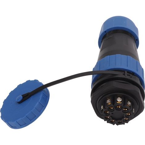 Connecteur de prise étanche 380V 45A, écrou arrière, sans soudure, puissance d'aviation, 9 broches, taille de Contact 2,8x9mm (1/5)