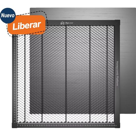 Piano di lavoro a nido d'ape, in alluminio, compatibile con macchine da taglio laser, 440x440 mm (1/2)