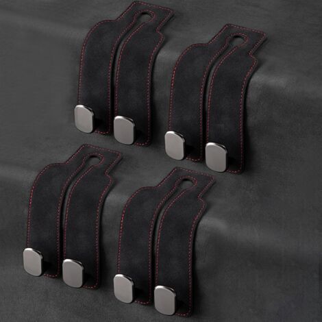 Auto Handtaschenhaken, Aufbewahrungshaken für die Auto-Sitzlehne (Schwarz - 4er-Set) (1/5)