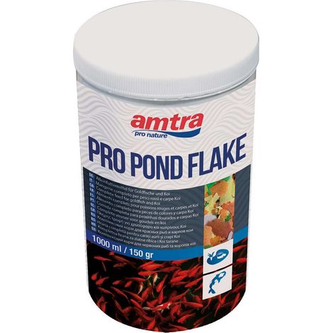 Amtra Pro Pond Flake alimento per pesci rossi e carpe koi da laghetto 1lt