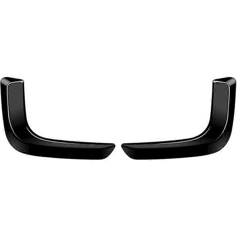 Autocollant de contour de phare antibrouillard avant pour voiture, noir brillant -- (1/5)