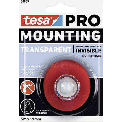 tesa Mounting PRO Transparent 66965-00001-00 Montageband Transparent (L x B) 5 m x 19 mm 1 St. (1/5)