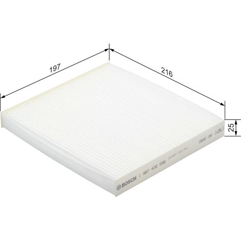 Filtro abitacolo 1987432092 Bosch