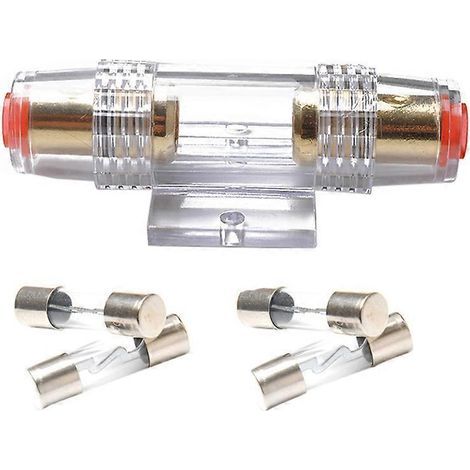 Umrüstsatz für Autoradio mit AGU-Sicherungshalter, 4/8-Gauge-Kabel und vier 30-A-Sicherungen – 8,50 x 4,10 x 2,30 cm (1/3)