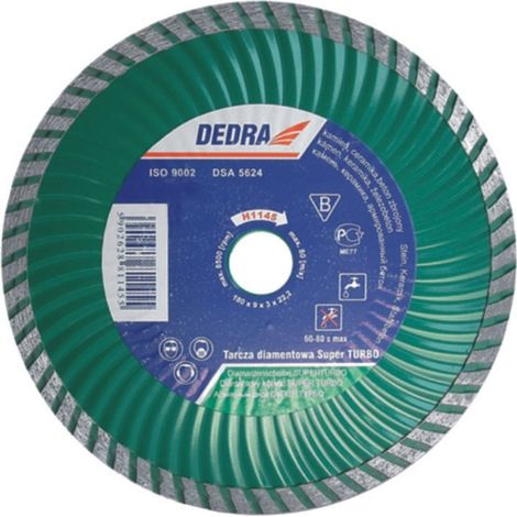 DEDRA Super Turbo Disc 115 mm - per calcestruzzo, pietra e ceramica (1/2)