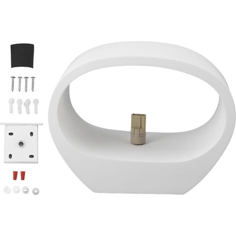 Applique murale demi-cylindre G9, lampe montée en haut et en bas, applique en plâtre en résine pour salon, lit, escalier, couloir