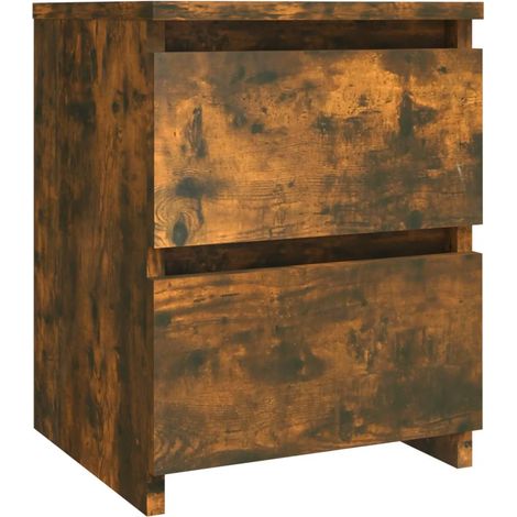Maison Exclusive - Nachttisch Räuchereiche 30x30x40 cm Holzwerkst