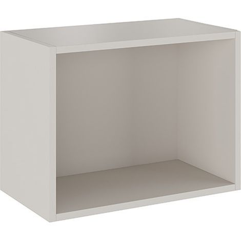 Etagère cube murale, meuble étagère coloris beige - Longueur 50,50 x profondeur 27,90 x hauteur 38 cm (1/3)