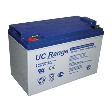 Batterie plomb - Ultracell UC 100-12 - 12V 100Ah, gamme UC